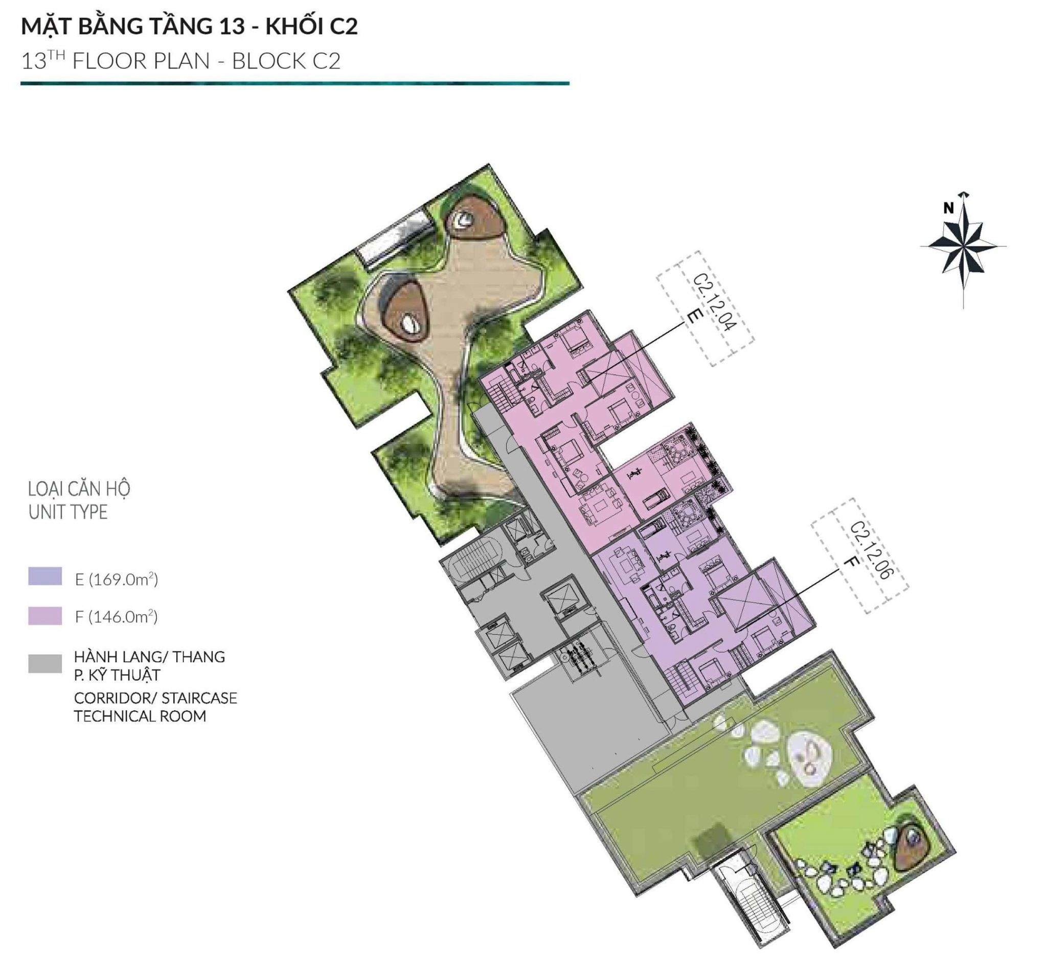 Diamond Centery - Tháp C2 - Tầng 13