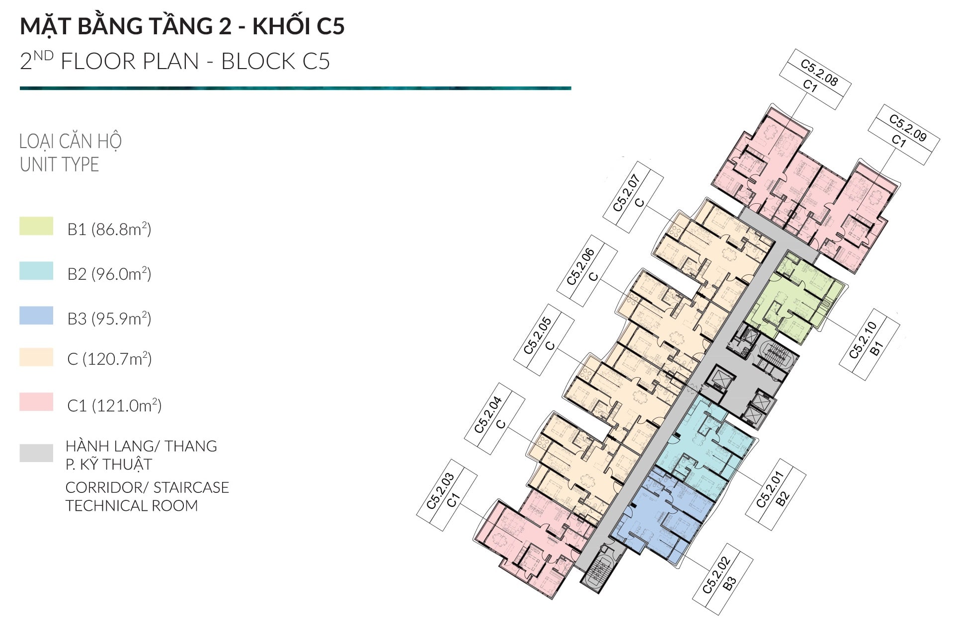 Diamond Centery - Tháp C5 - Tầng 2
